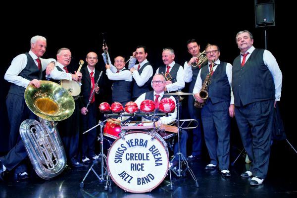 Concert du Swiss Yerba Buena Créole Rice Jazz Band