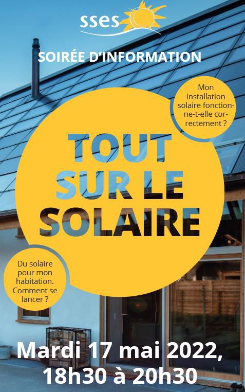 Journées du soleil: séance d'information sur les installations solaires