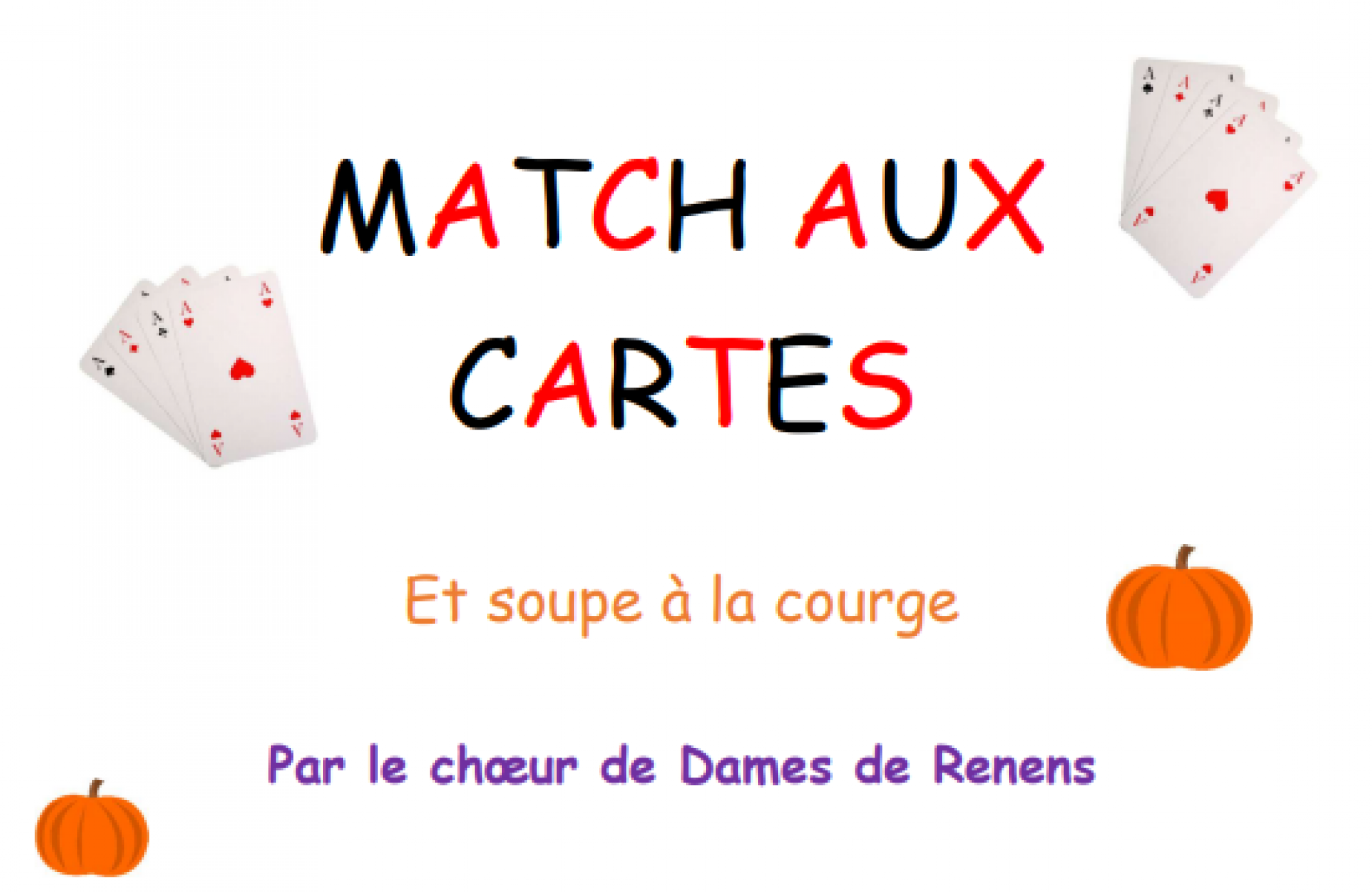 Match aux cartes du Choeur de Dames