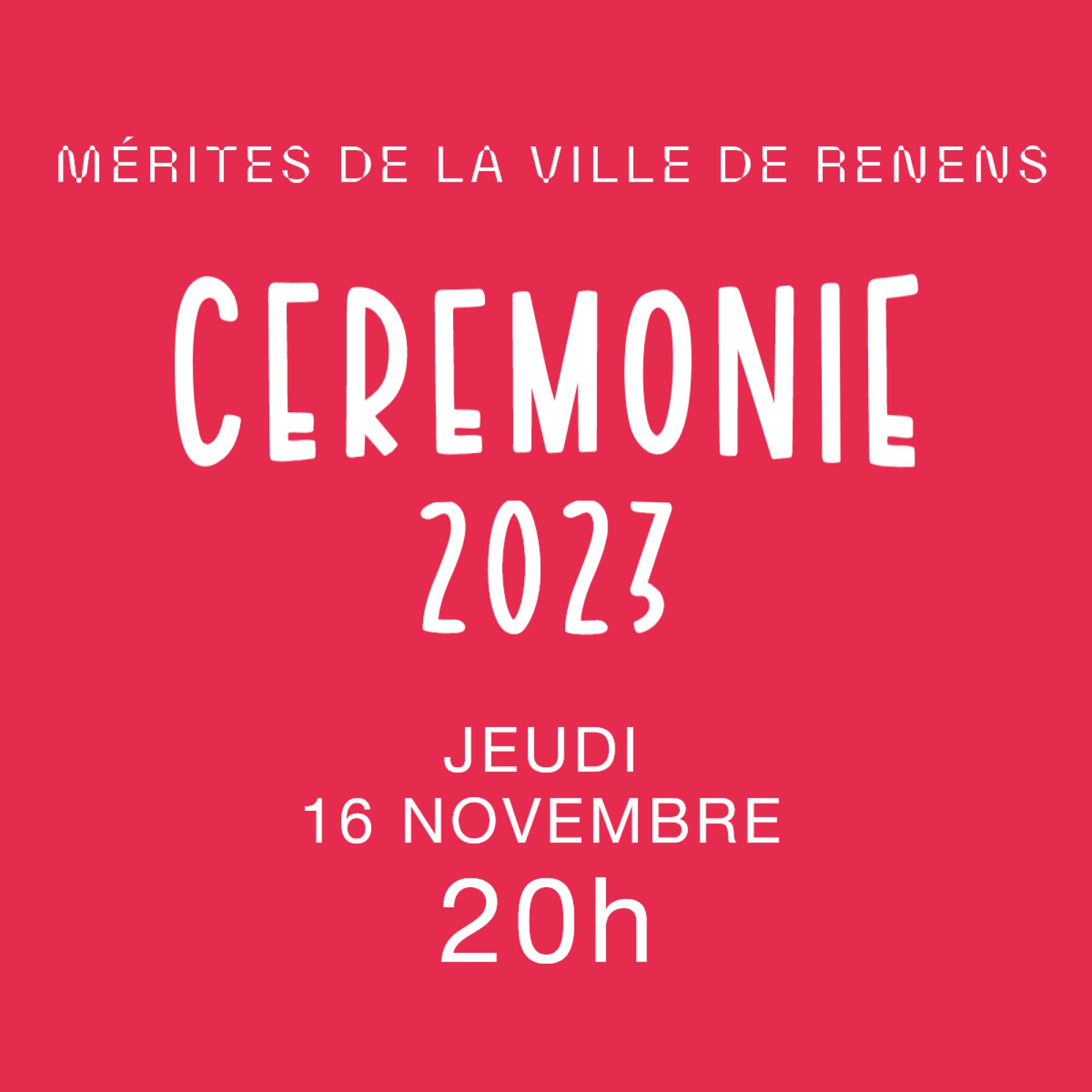 Cérémonie de remise des Mérites de la Ville de Renens